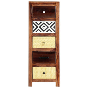 vidaXL Beistellschrank 40x30x110 cm Massivholz Akazie