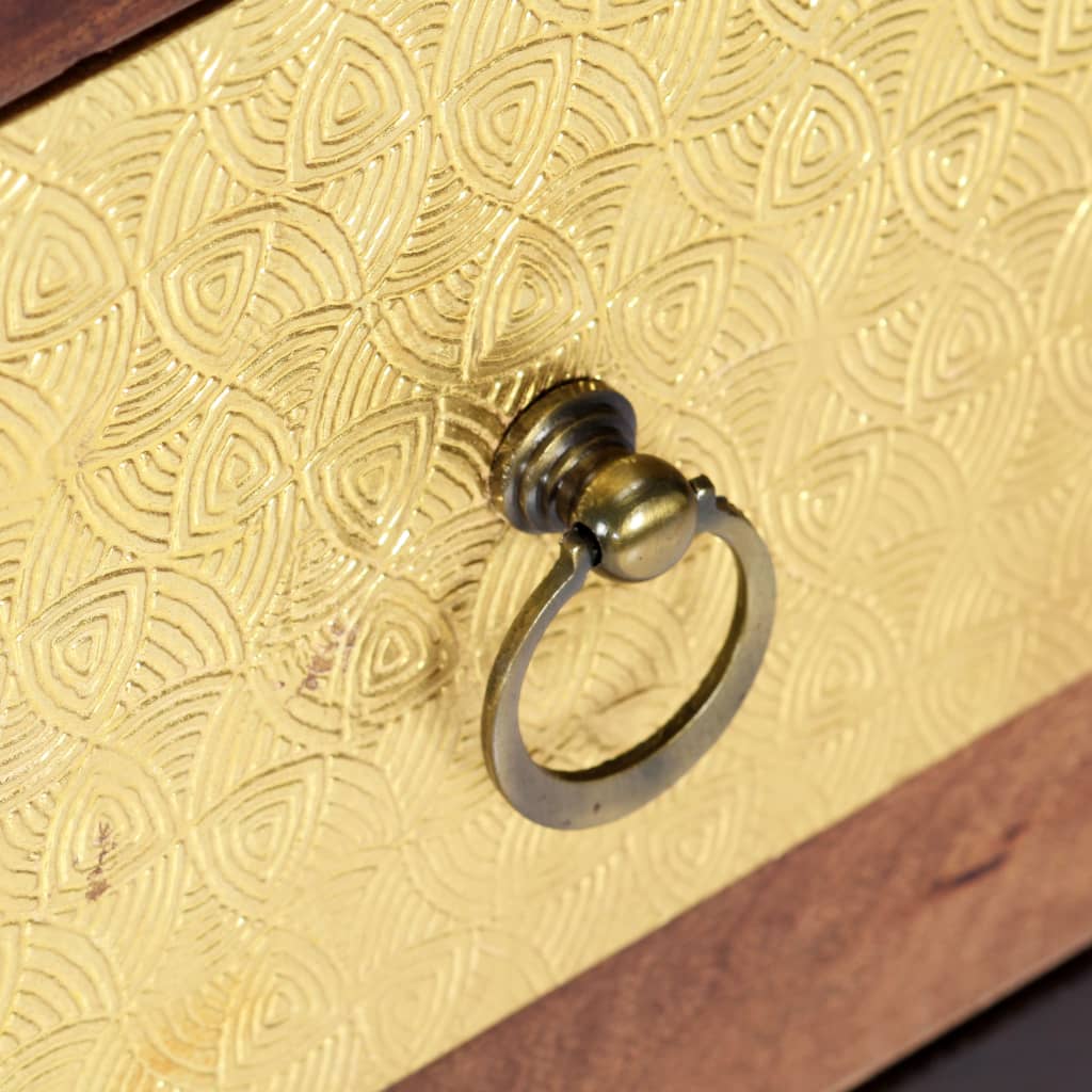 Beistellschrank 40x30x110 cm Massivholz Akazie