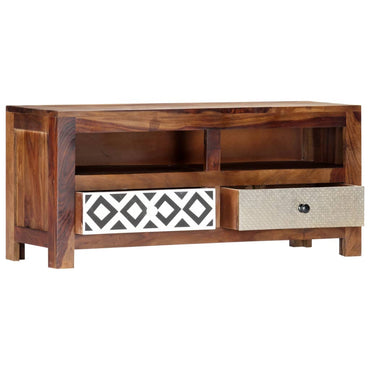 vidaXL Meuble TV 90x30x40 cm Bois d'acacia massif