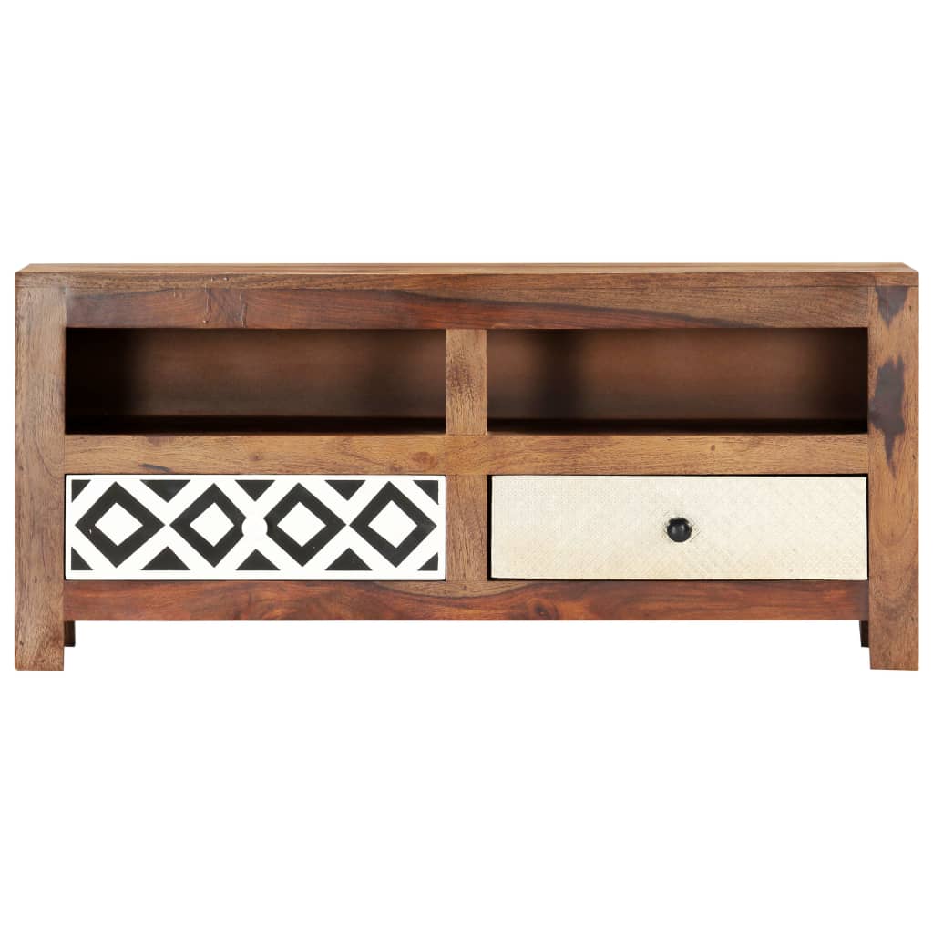vidaXL Meuble TV 90x30x40 cm Bois d'acacia massif