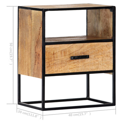 vidaXL Nachttisch 40x30x50 cm Massivholz Mango