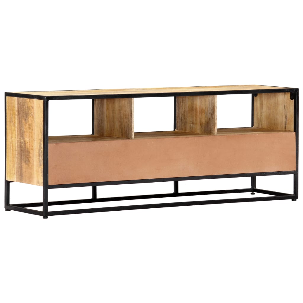 vidaXL Meuble TV 120x30x45 cm Bois de manguier massif