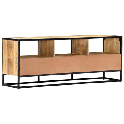 vidaXL Meuble TV 120x30x45 cm Bois de manguier massif