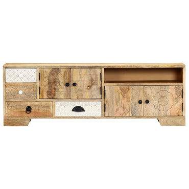 vidaXL Meuble TV 120x30x40 cm Bois de manguier massif