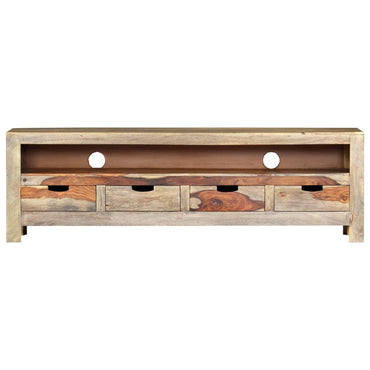 vidaXL Meuble TV 130x30x40 cm Bois d'acacia massif