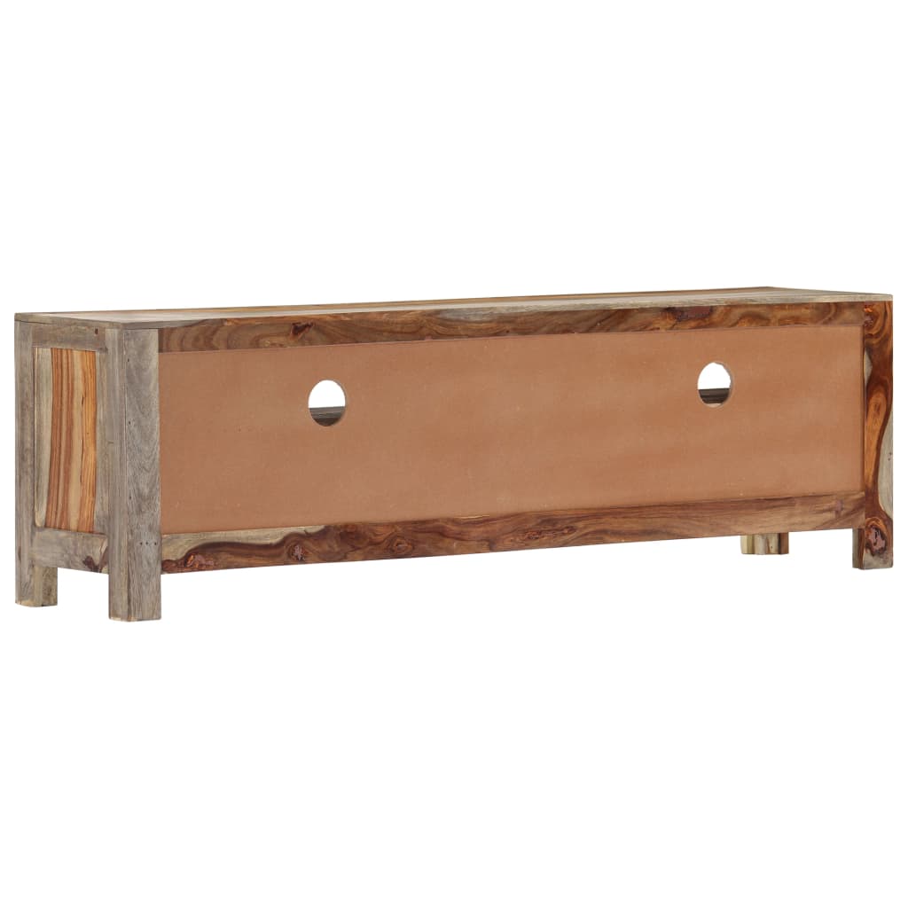 vidaXL Meuble TV 130x30x40 cm Bois d'acacia massif