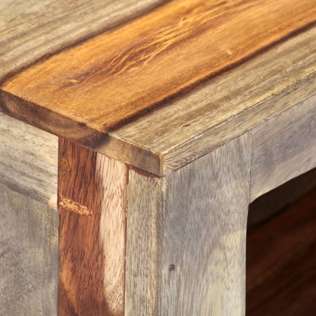 vidaXL Meuble TV 130x30x40 cm Bois d'acacia massif