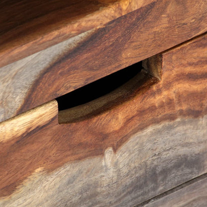 vidaXL Meuble TV 130x30x40 cm Bois d'acacia massif