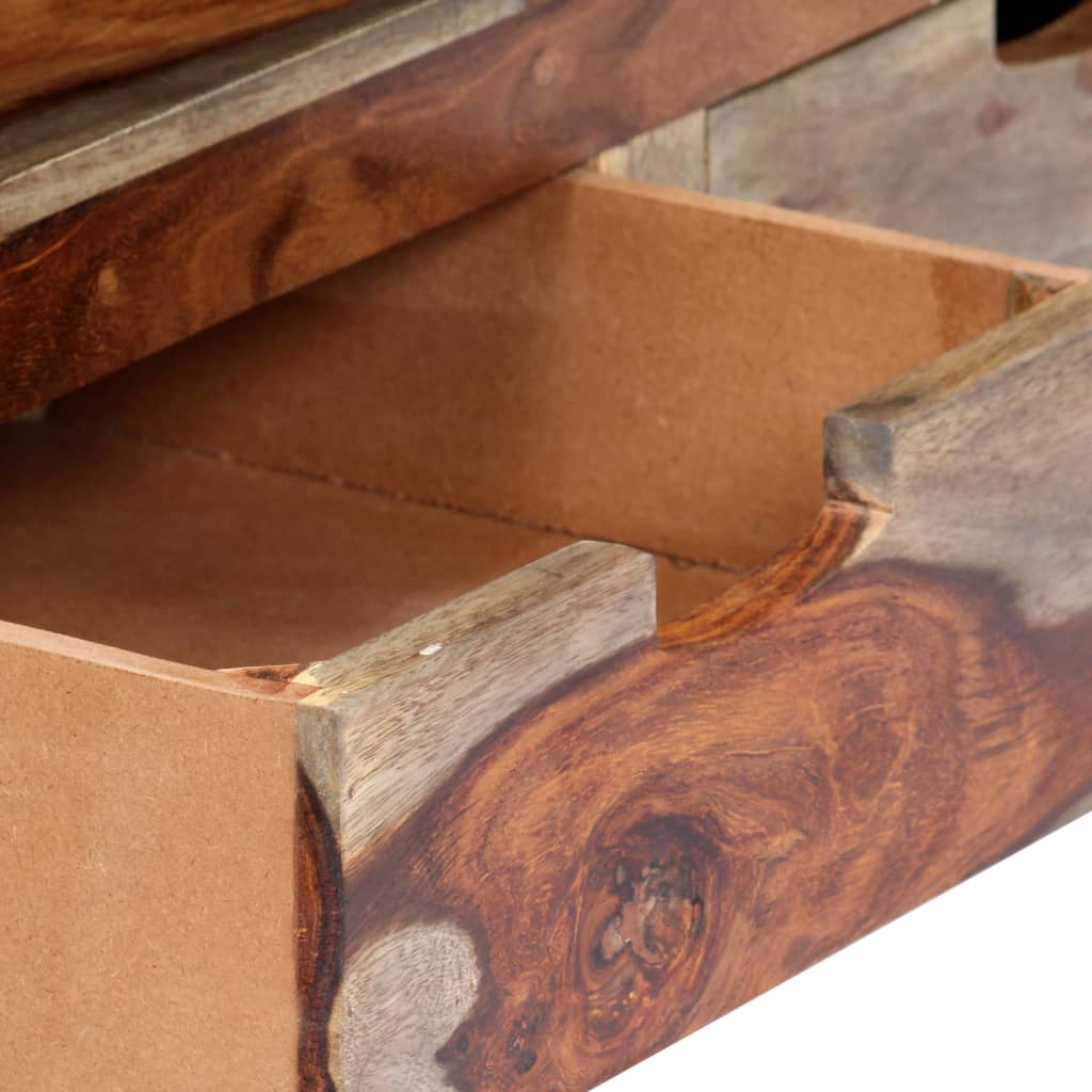 vidaXL Meuble TV 130x30x40 cm Bois d'acacia massif