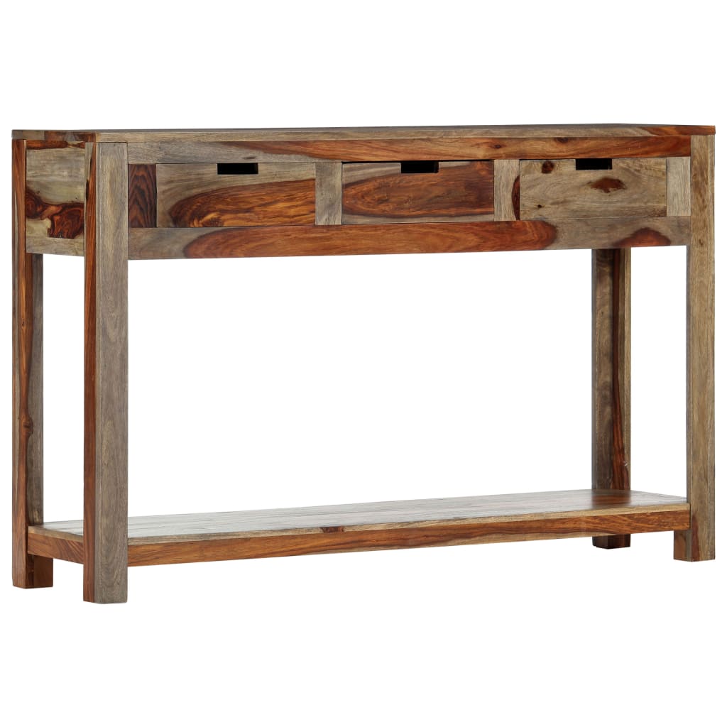 vidaXL Konsolentisch mit 3 Schubladen 120x30x75 cm Massivholz Akazie