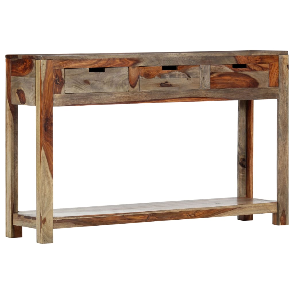 vidaXL Konsolentisch mit 3 Schubladen 120x30x75 cm Massivholz Akazie