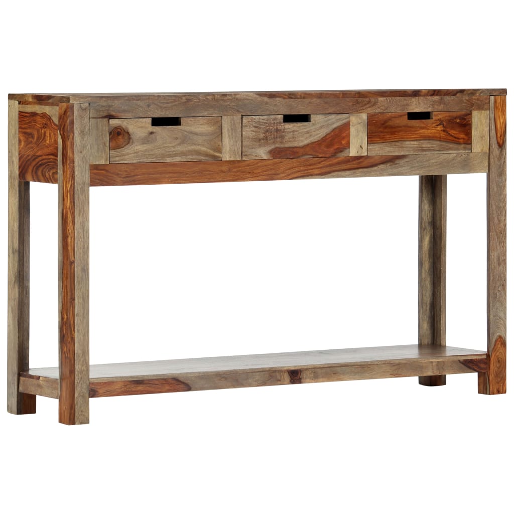 vidaXL Konsolentisch mit 3 Schubladen 120x30x75 cm Massivholz Akazie