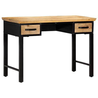 vidaXL Schreibtisch 110 x 50 x 76 cm Mangoholz Massiv