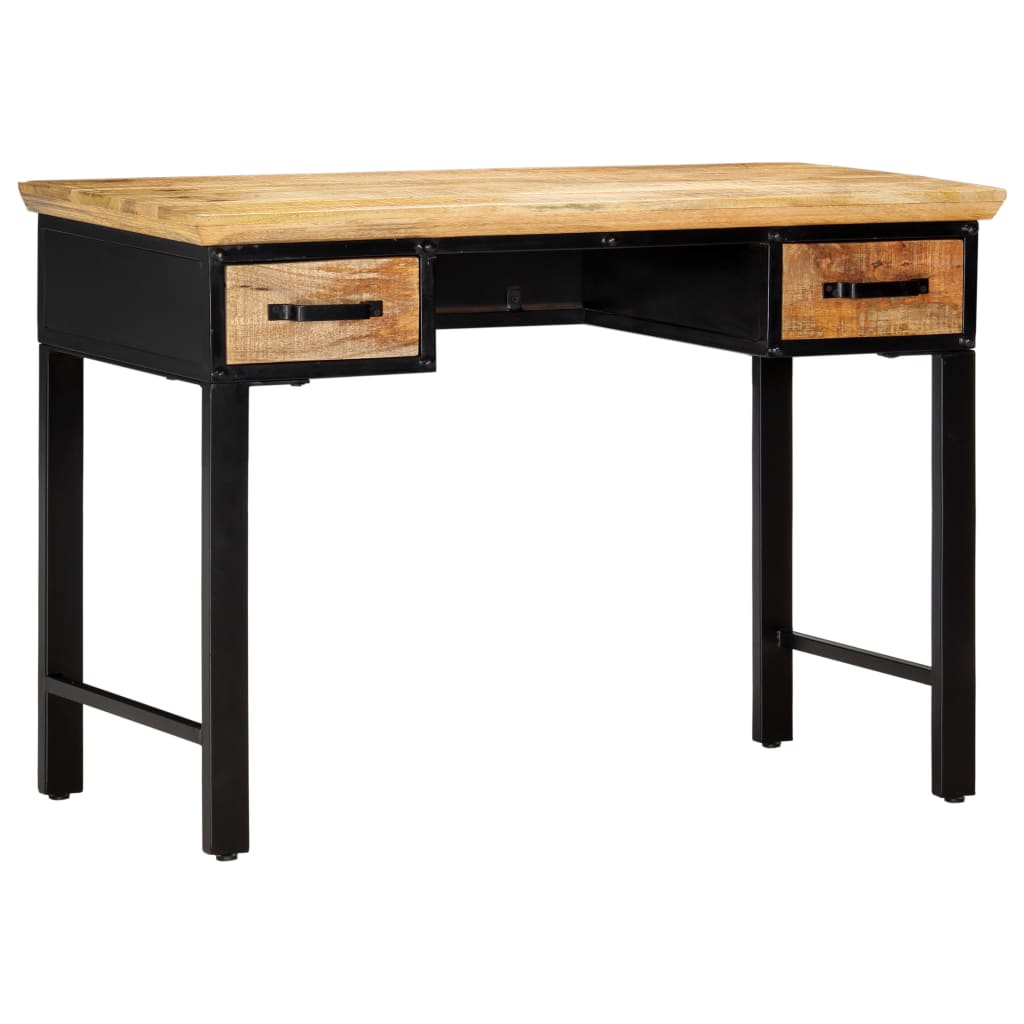 vidaXL Schreibtisch 110 x 50 x 76 cm Mangoholz Massiv