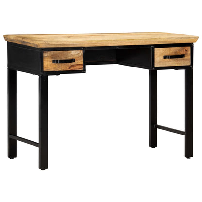 vidaXL Schreibtisch 110 x 50 x 76 cm Mangoholz Massiv