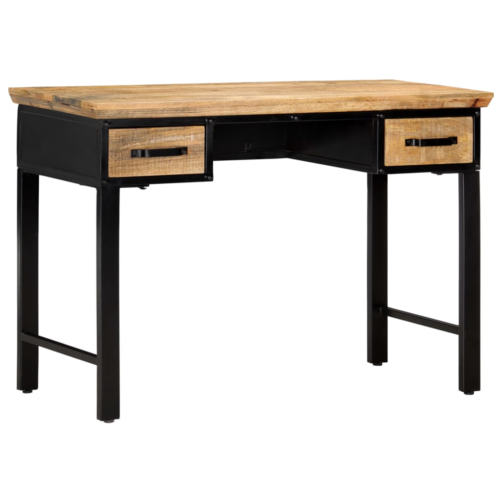 vidaXL Schreibtisch 110 x 50 x 76 cm Mangoholz Massiv
