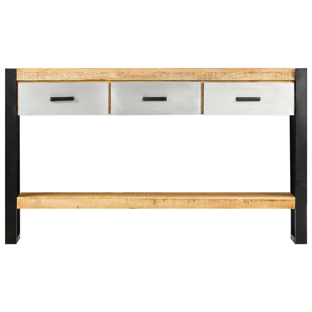 vidaXL Konsolentisch 130x30x76 cm Massivholz Mango
