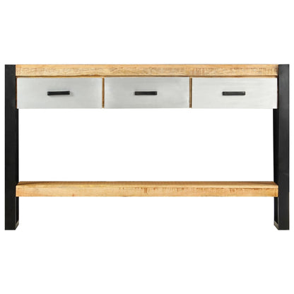 vidaXL Konsolentisch 130x30x76 cm Massivholz Mango
