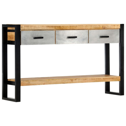vidaXL Konsolentisch 130x30x76 cm Massivholz Mango