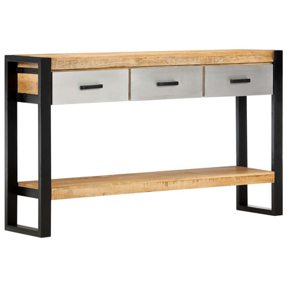 vidaXL Konsolentisch 130x30x76 cm Massivholz Mango