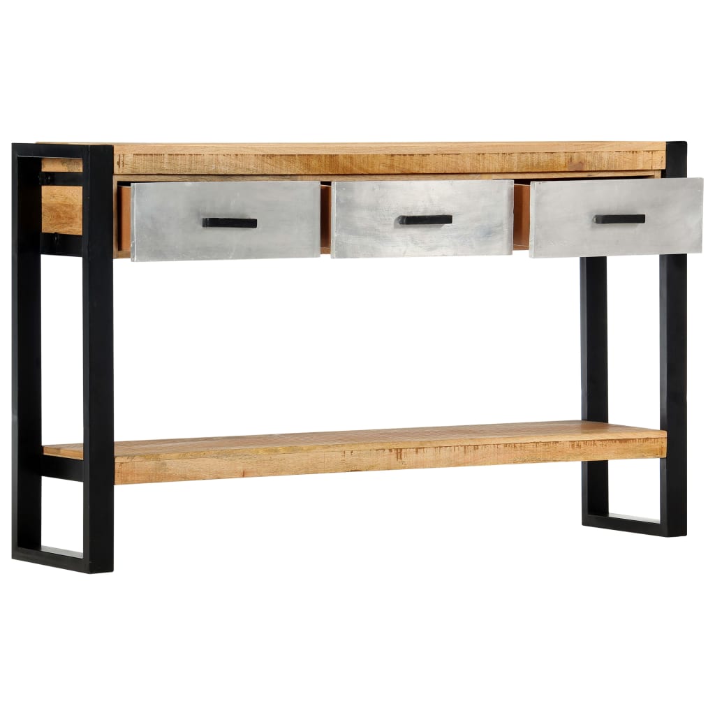 vidaXL Konsolentisch 130x30x76 cm Massivholz Mango