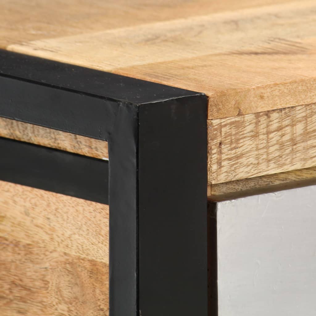 vidaXL Konsolentisch 130x30x76 cm Massivholz Mango
