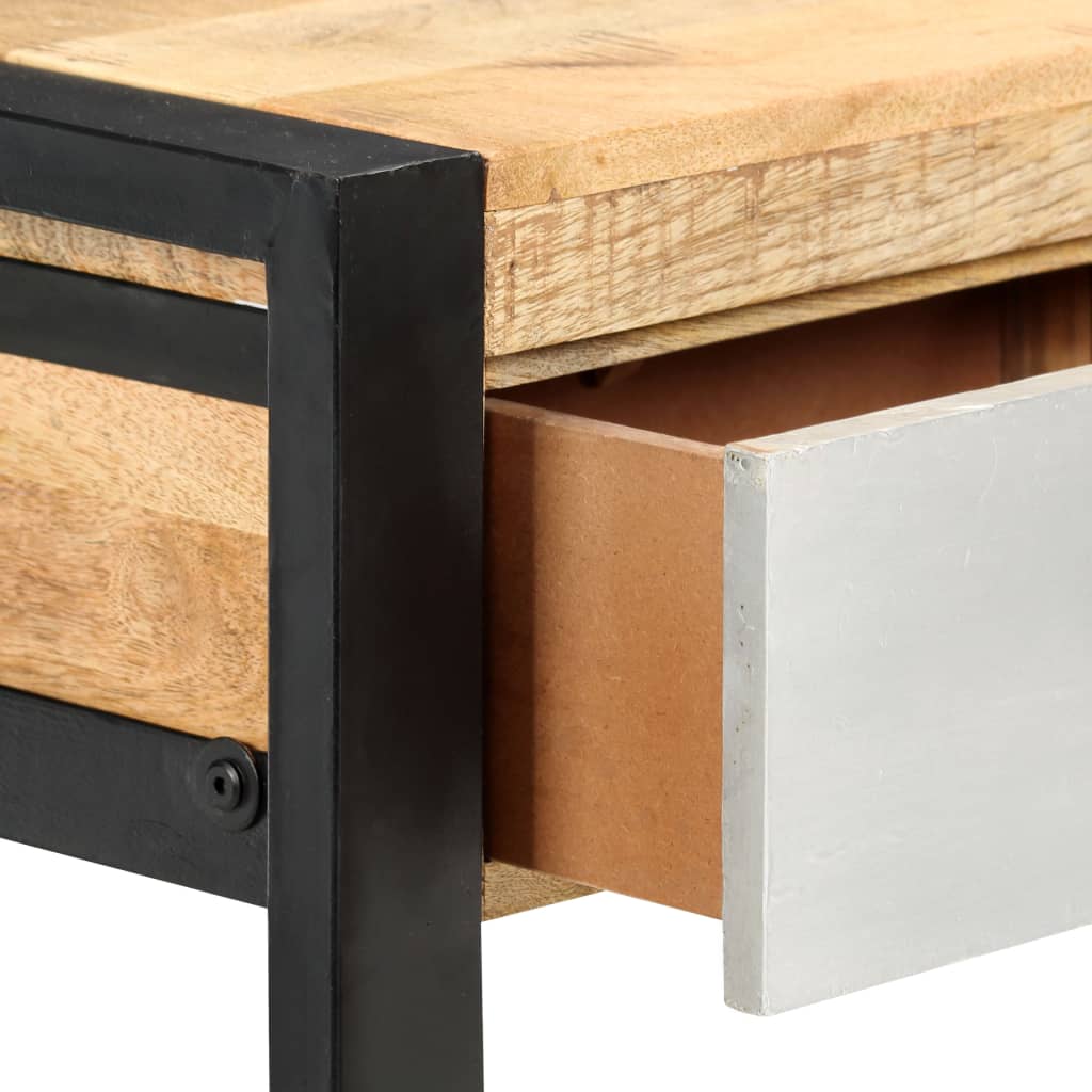 vidaXL Konsolentisch 130x30x76 cm Massivholz Mango