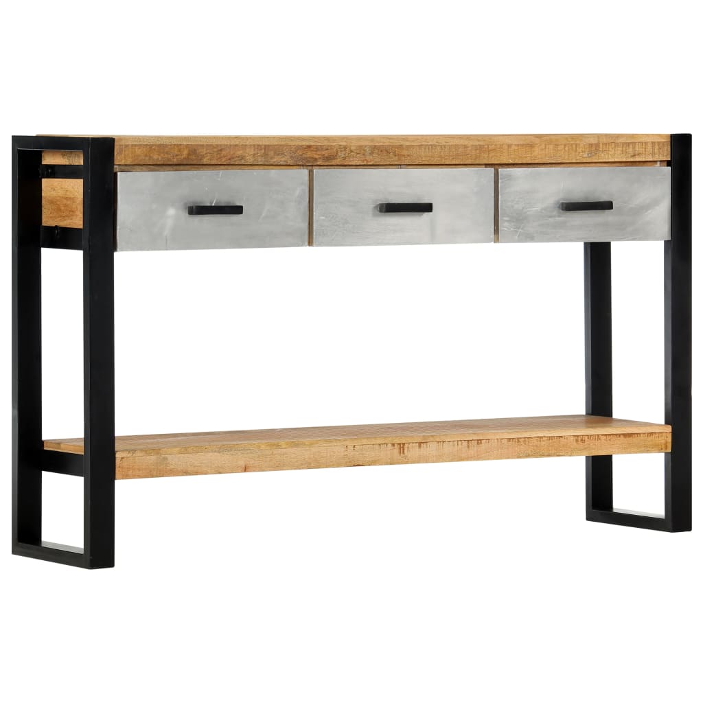 vidaXL Konsolentisch 130x30x76 cm Massivholz Mango