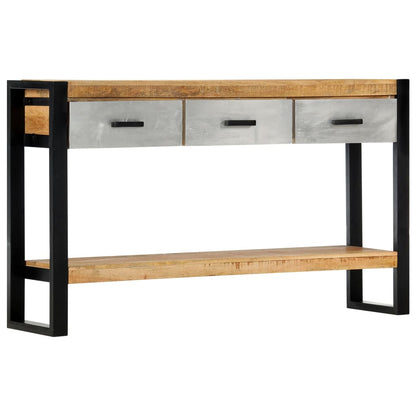 vidaXL Konsolentisch 130x30x76 cm Massivholz Mango