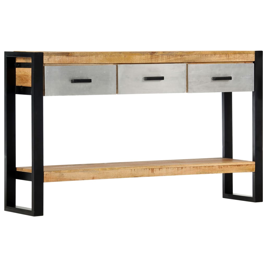 vidaXL Konsolentisch 130x30x76 cm Massivholz Mango