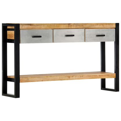 vidaXL Konsolentisch 130x30x76 cm Massivholz Mango
