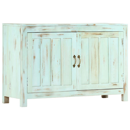 vidaXL Bahut bleu clair 110x35x70 cm Bois de manguier massif
