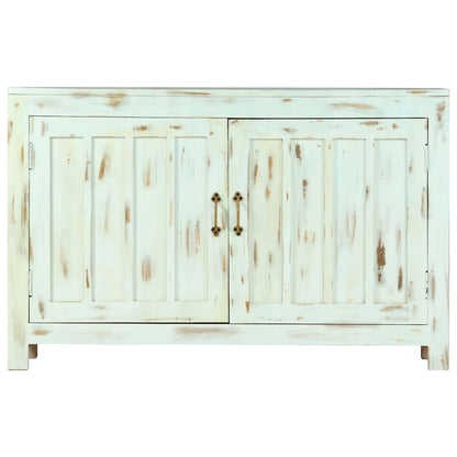 vidaXL Bahut bleu clair 110x35x70 cm Bois de manguier massif