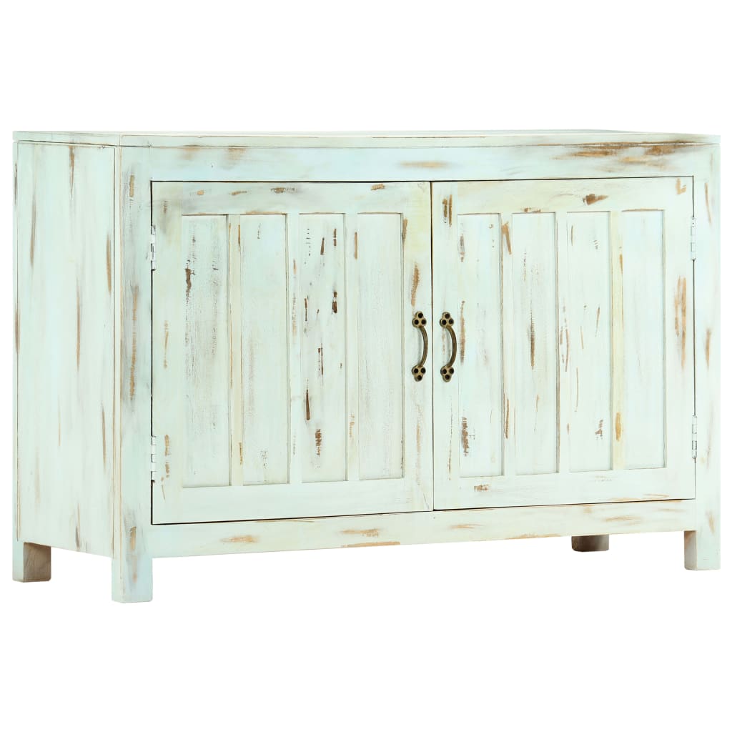 vidaXL Bahut bleu clair 110x35x70 cm Bois de manguier massif