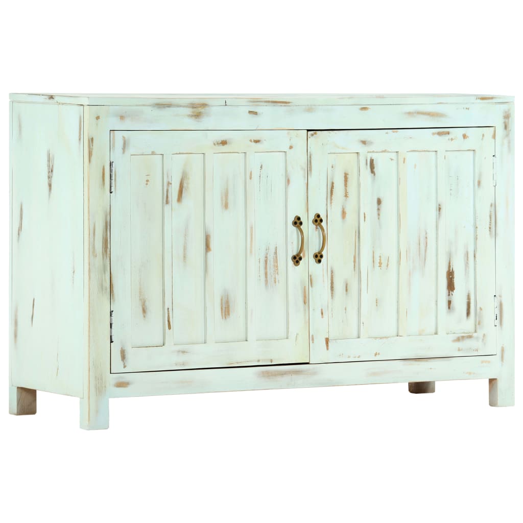 vidaXL Bahut bleu clair 110x35x70 cm Bois de manguier massif