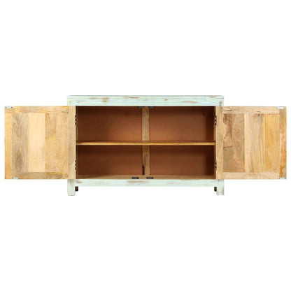 vidaXL Bahut bleu clair 110x35x70 cm Bois de manguier massif
