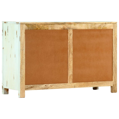 vidaXL Bahut bleu clair 110x35x70 cm Bois de manguier massif
