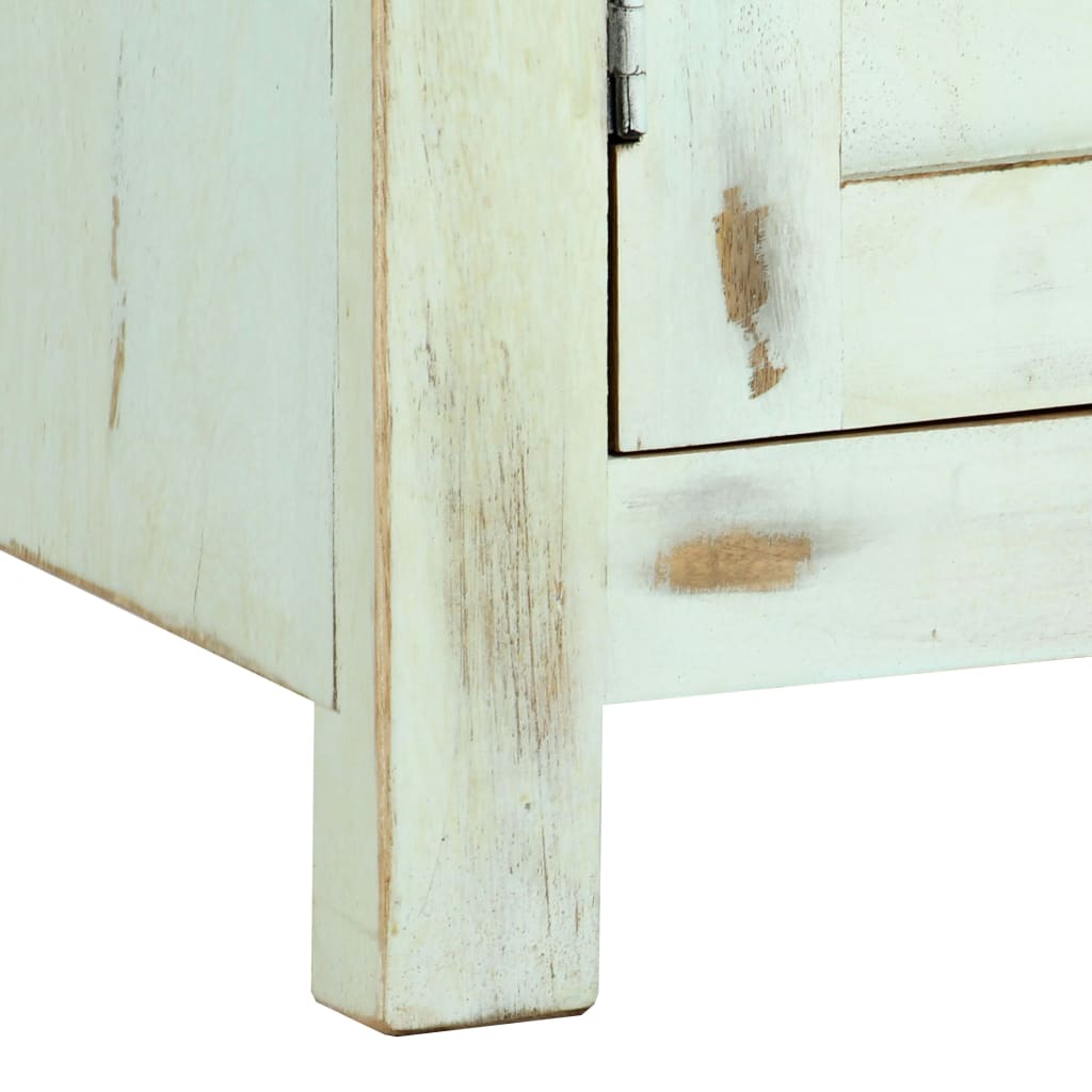 vidaXL Bahut bleu clair 110x35x70 cm Bois de manguier massif