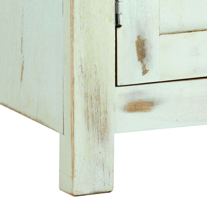 vidaXL Bahut bleu clair 110x35x70 cm Bois de manguier massif