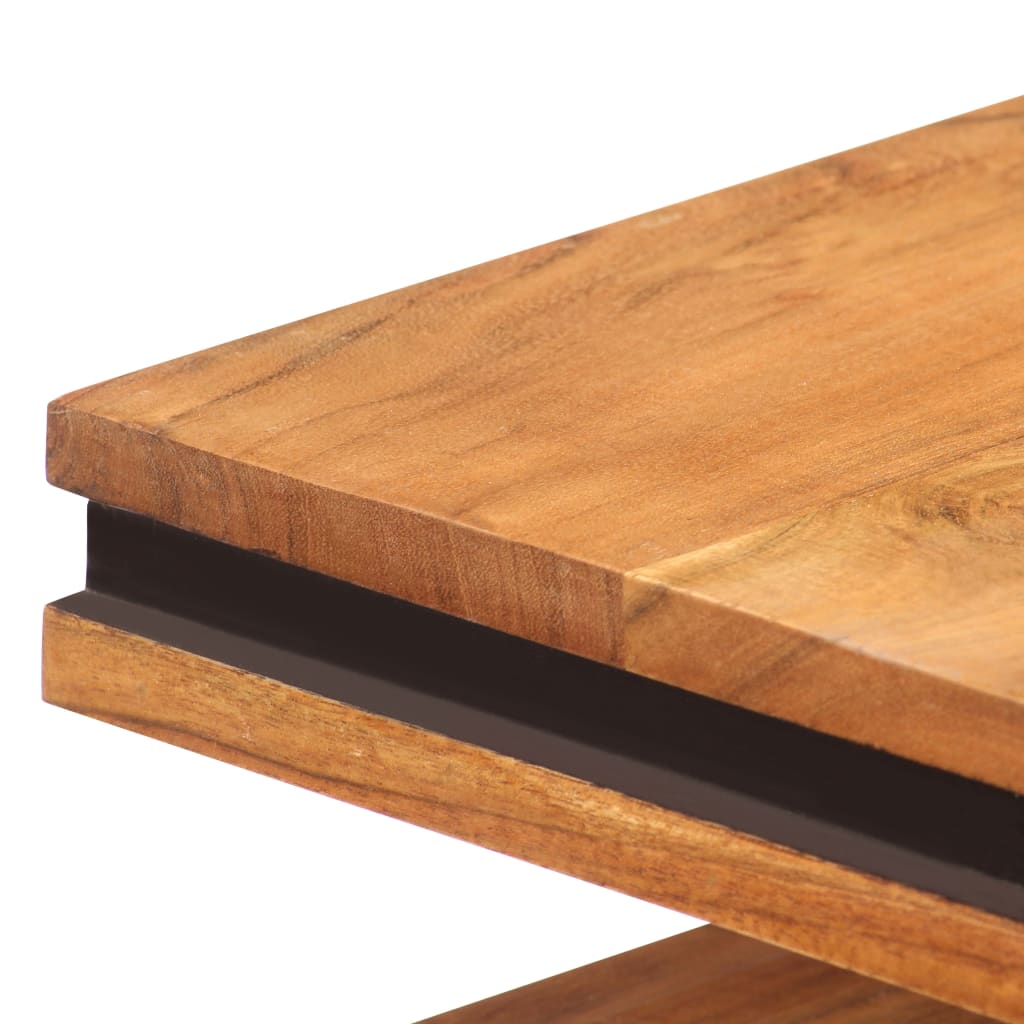 vidaXL Table basse bois massif d'acacia 100x45x33 cm