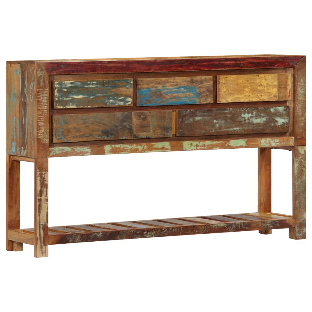 vidaXL Sideboard 120x30x75 cm Altholz Massiv