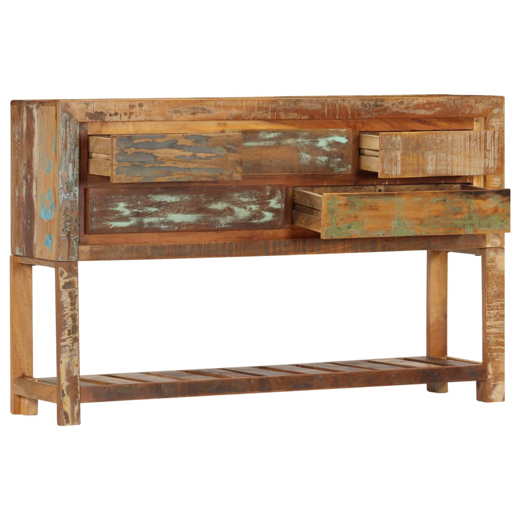 vidaXL Sideboard 120x30x75 cm Altholz Massiv