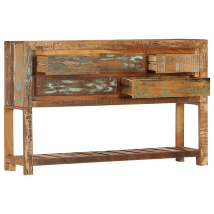 vidaXL Sideboard 120x30x75 cm Altholz Massiv