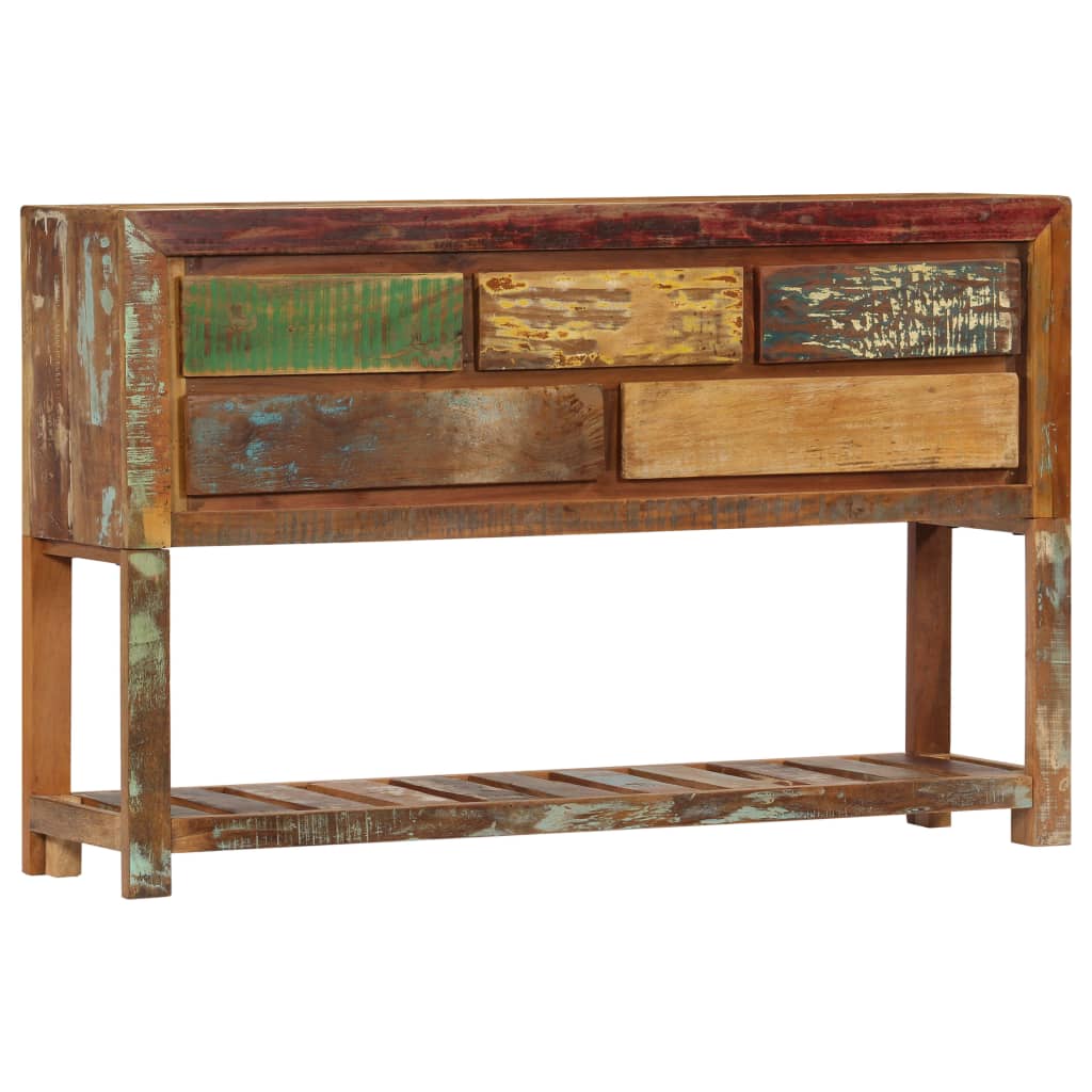 vidaXL Sideboard 120x30x75 cm Altholz Massiv