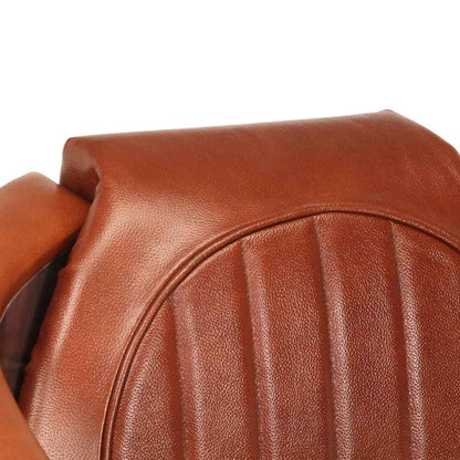 vidaXL Fliegersessel Braun Echtleder