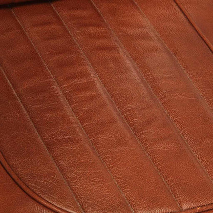 vidaXL Fliegersessel Braun Echtleder