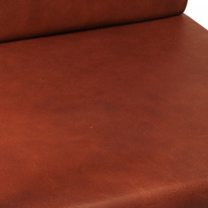 vidaXL Sessel Braun Echtleder