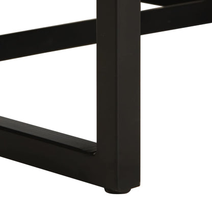 vidaXL Sessel Schwarz Echtleder