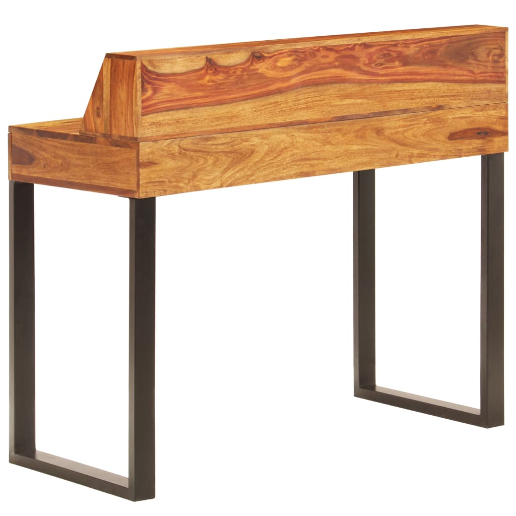 vidaXL Schreibtisch 110 x 50 x 94 cm Massivholz Akazie und Stahl