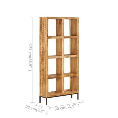 vidaXL Bücherregal 80x25x175 cm Massivholz Mango